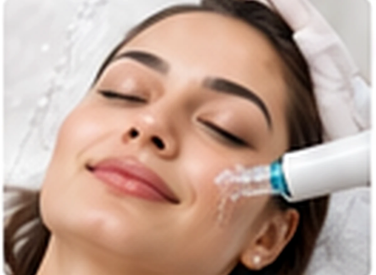 Woman receiving a hydrating facial treatment